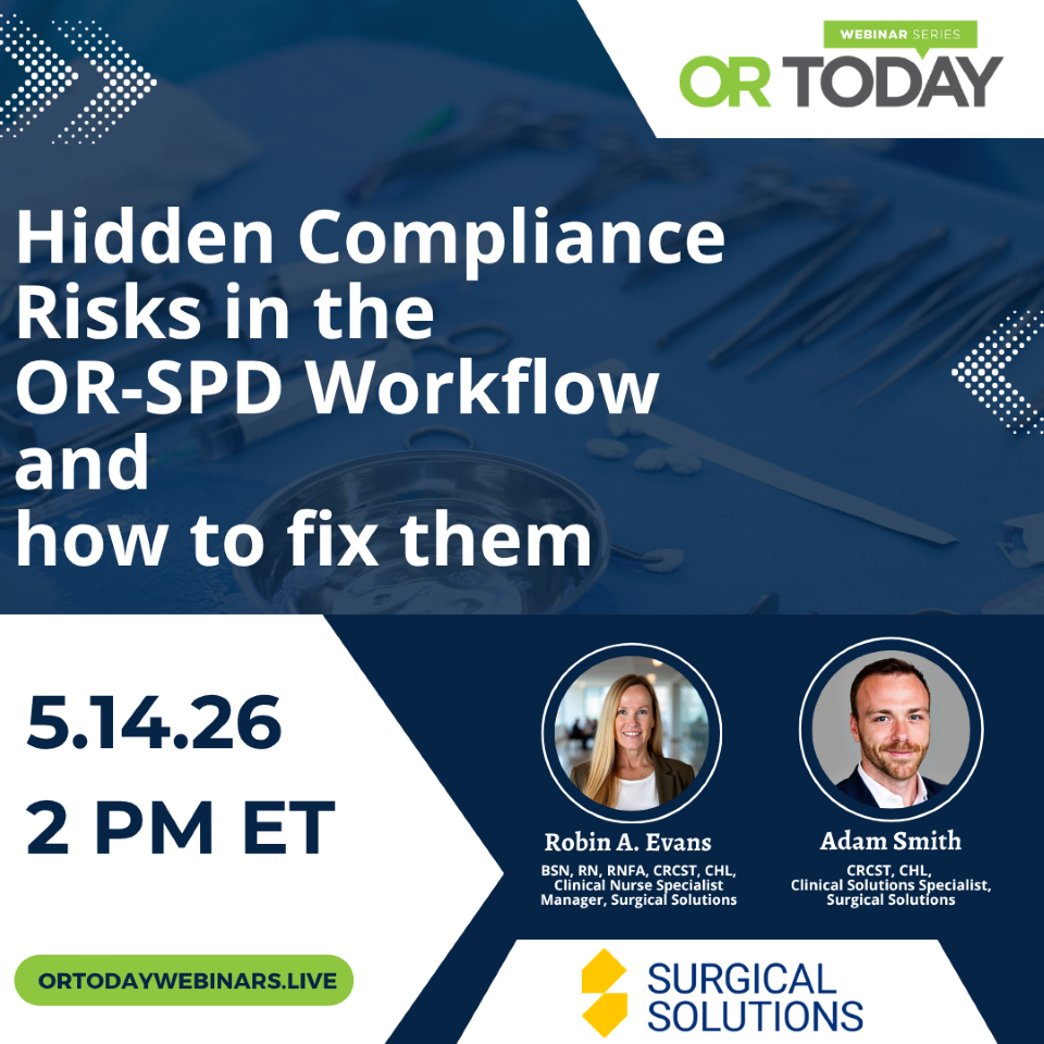 Sign Up today for the OR Webinar